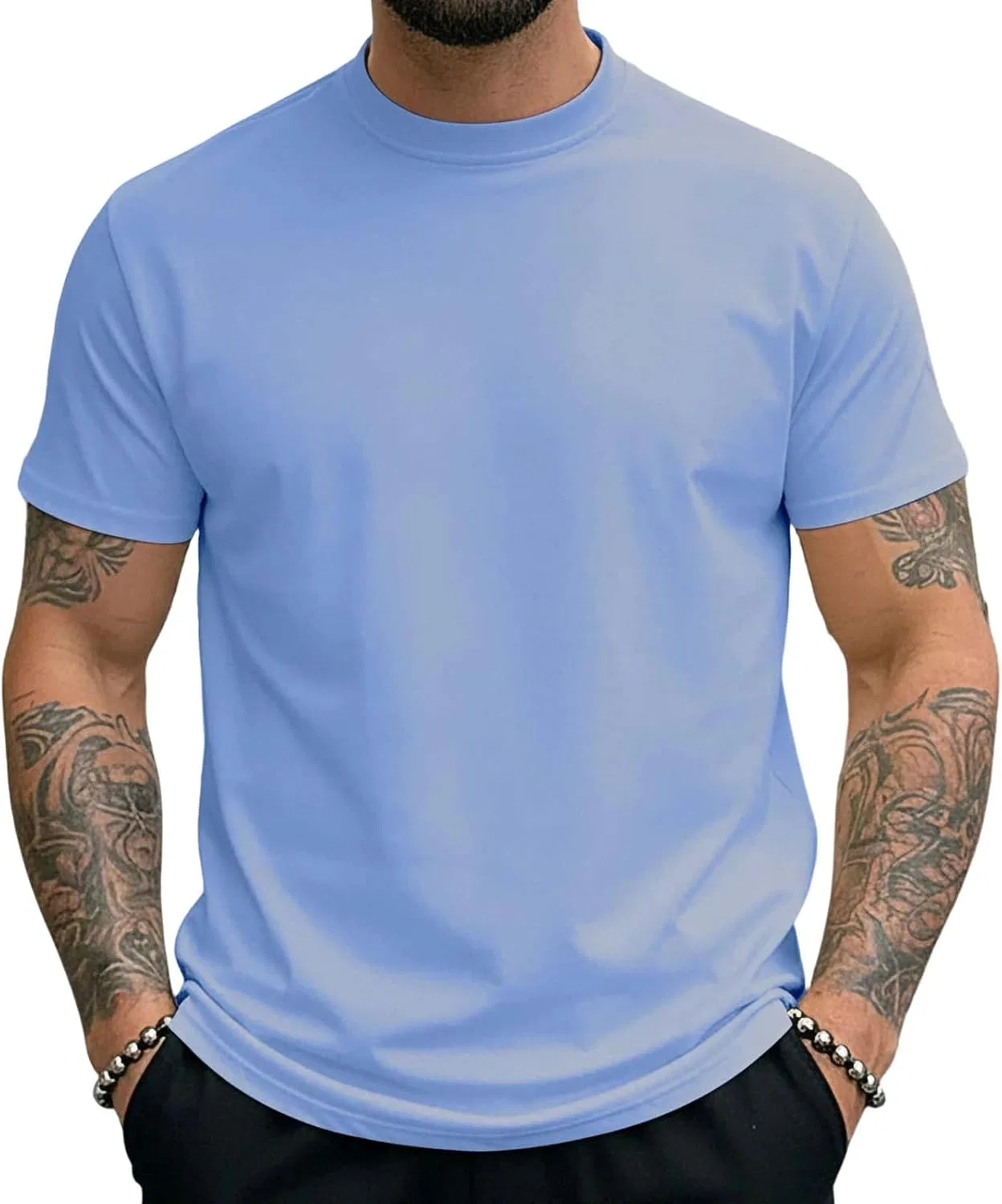 Футболка мужская с коротким рукавом, Light Blue