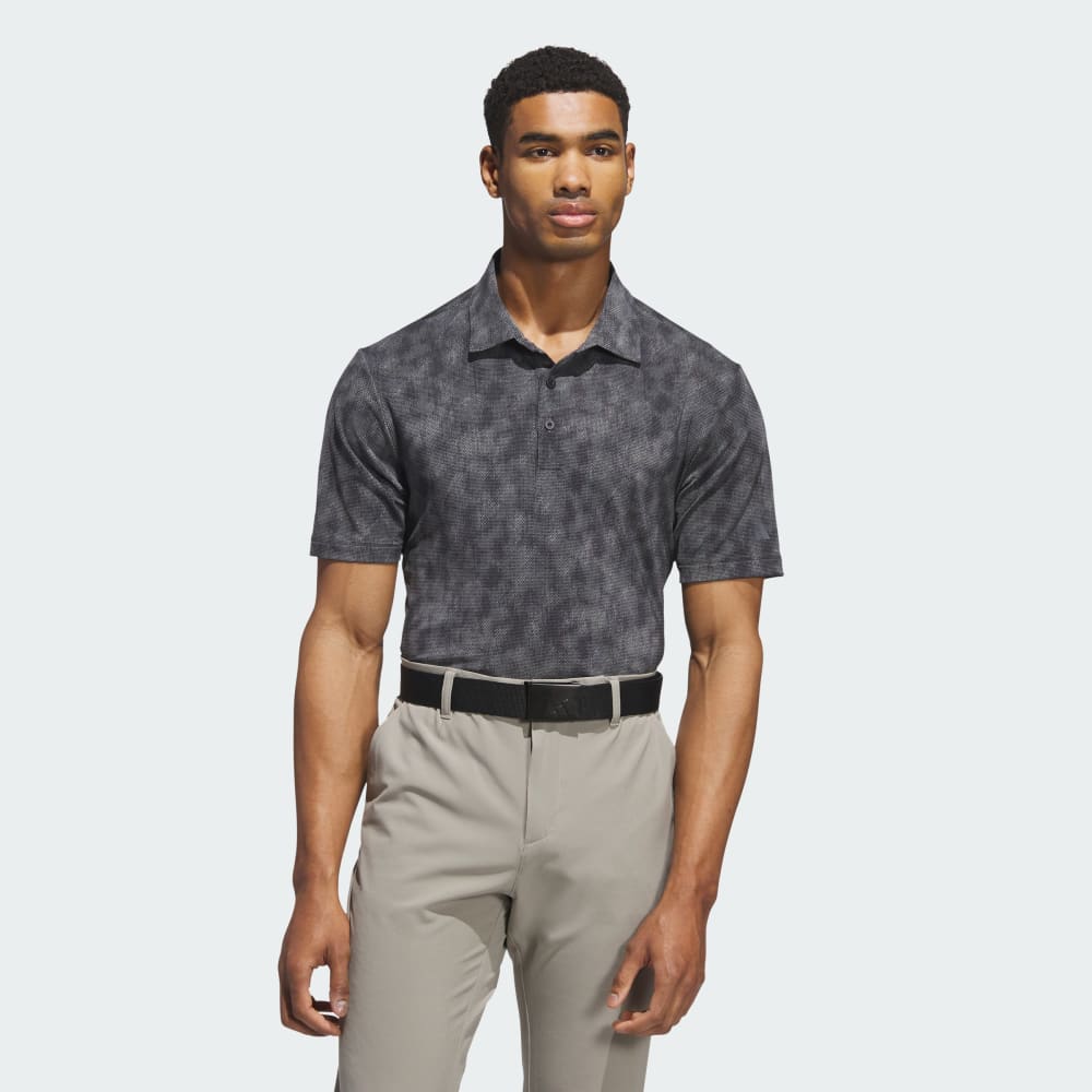 

Спортивная футболка Adidas Ultimate365 Textured Print Polo Shirt, цвет Black/Grey Five