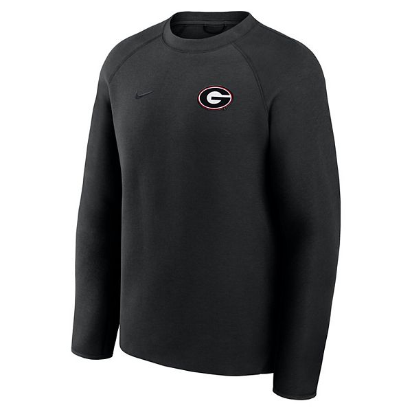 Мужской черный свитшот Georgia Bulldogs Tech Fleece Raglan Nike — фото 3