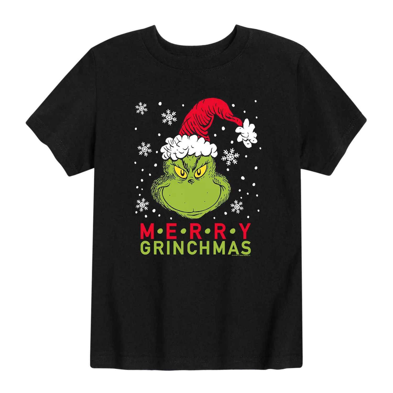 

Футболка Merry Grinchmas для мальчиков 8–20 лет с доктором Сьюзом Licensed Character