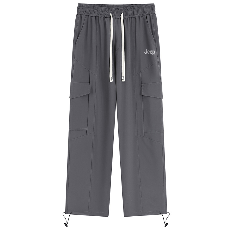 

Повседневные брюки Unisex Moderate Straight Fit Jeep, темно-серый