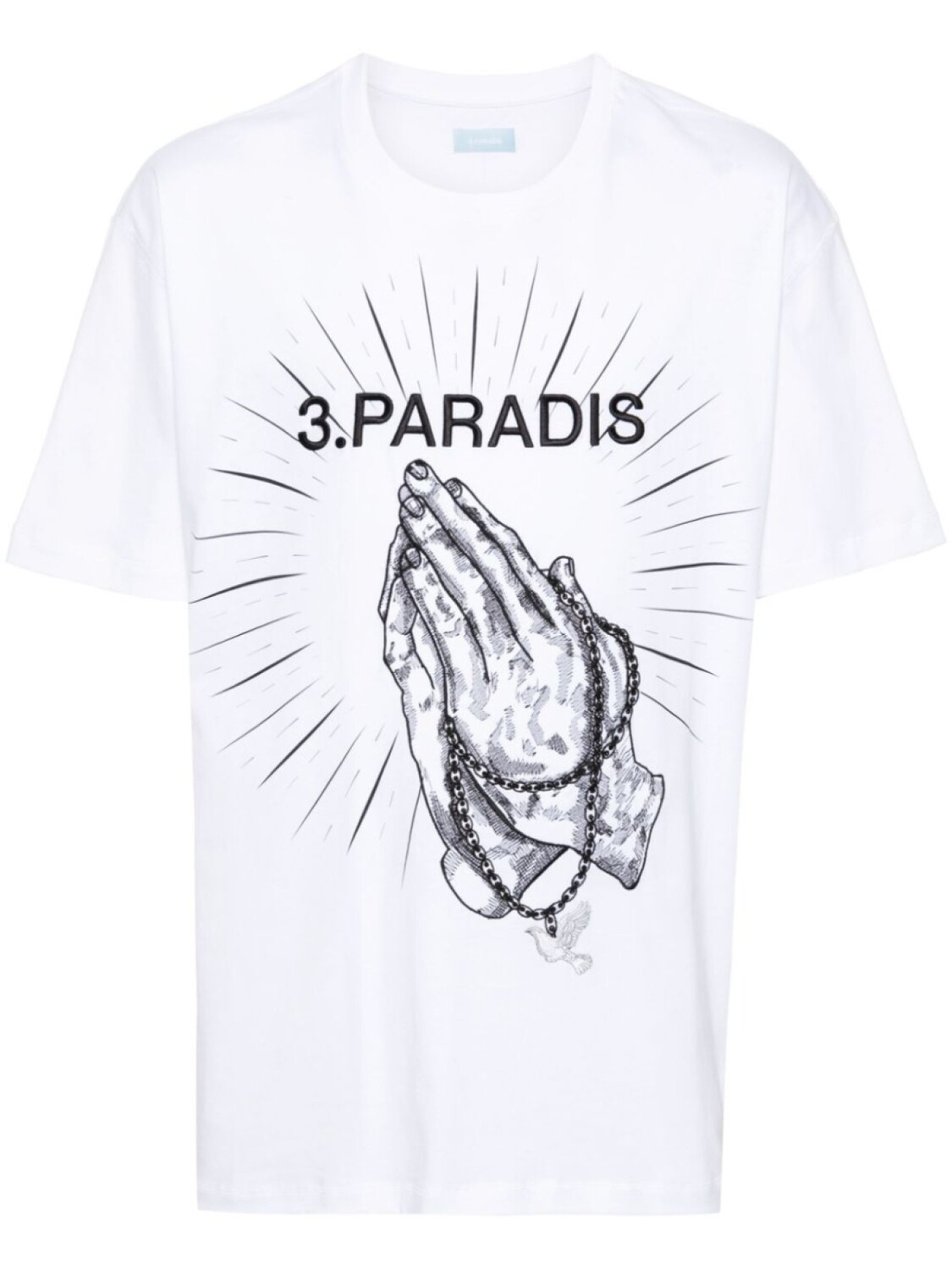 

3Paradis футболка Praying Hands, белый