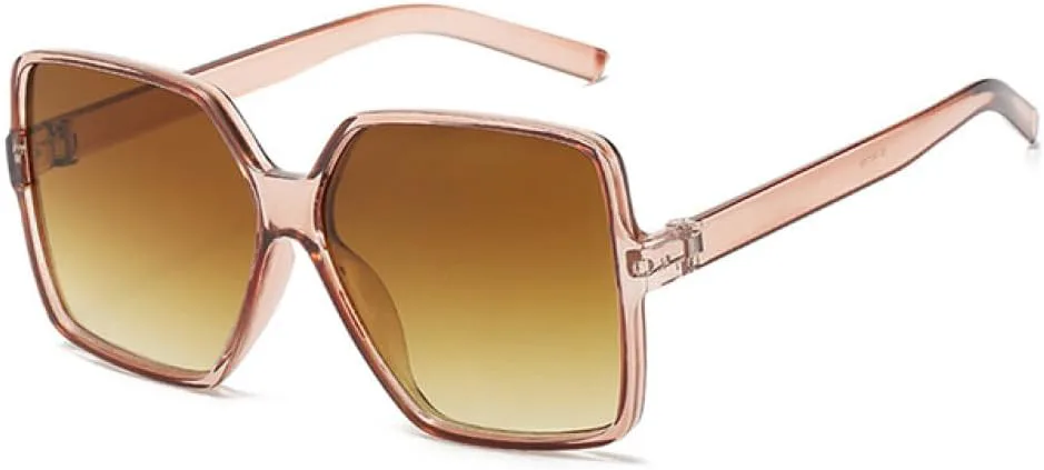 

Винтажные квадратные солнцезащитные очки для женщин, градиентные солнцезащитные очки с защитой от УФ-излучения UV400, большие модные очки для женщин MTZJH, C2