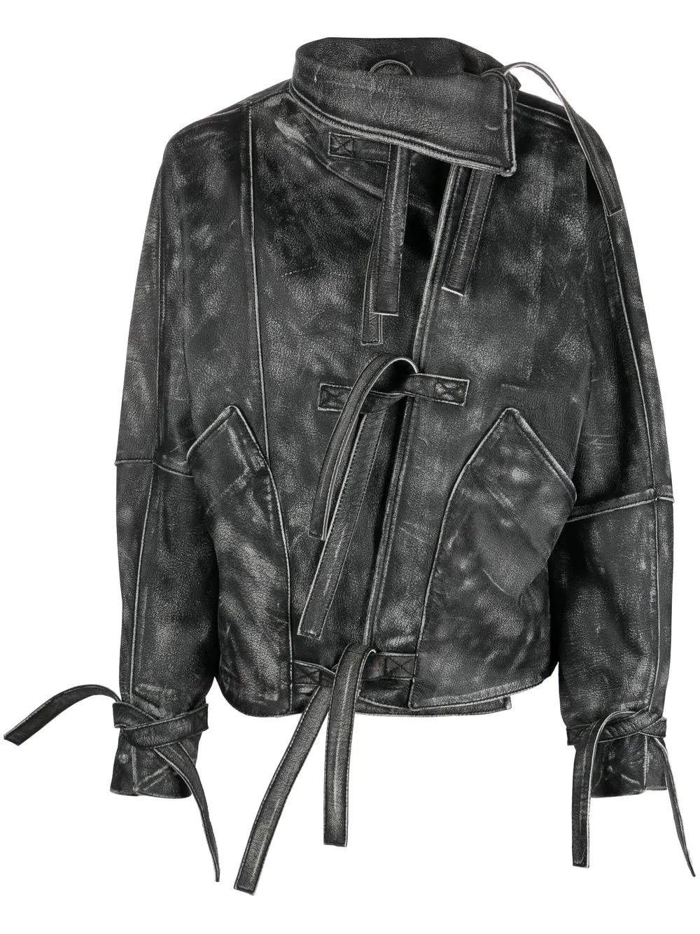 

Куртка Selene с завязками и принтом Manokhi, черный