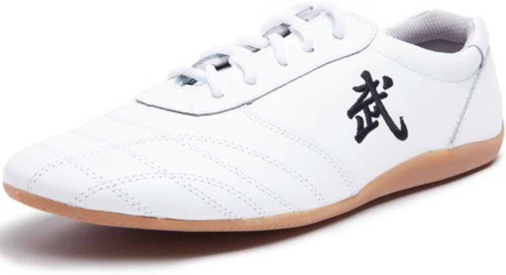 

Кожаные кроссовки для Тай Цзи - обувь для боевых искусств и кунг-фу Snlmy, белый