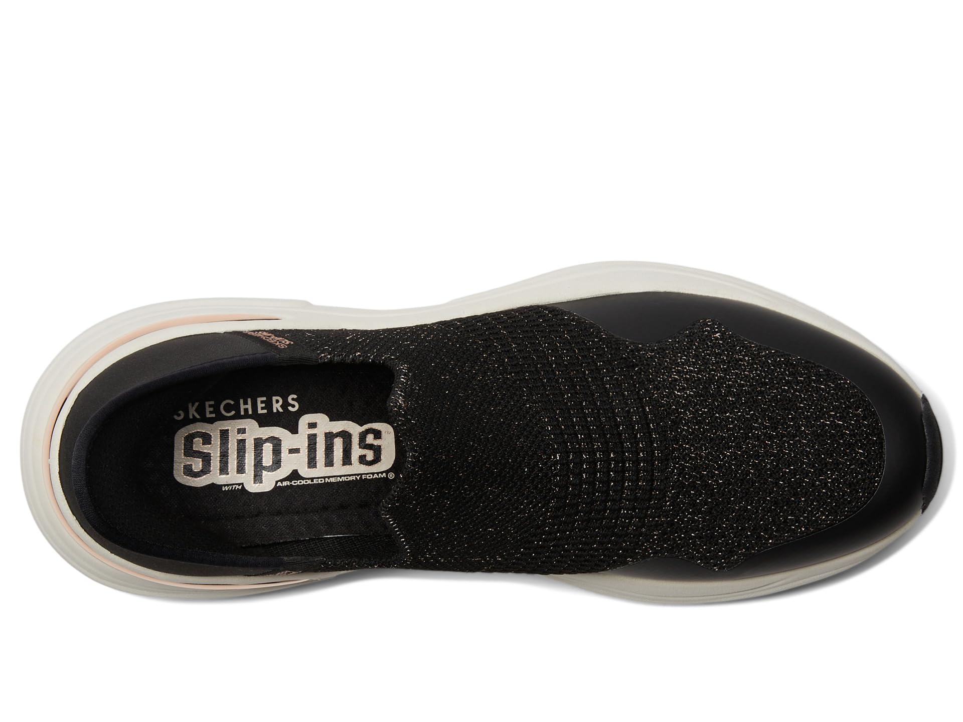 Кроссовки SKECHERS Hazel - Sugarland Hands Free Slip-In, Black/Rose Gold — фото 2