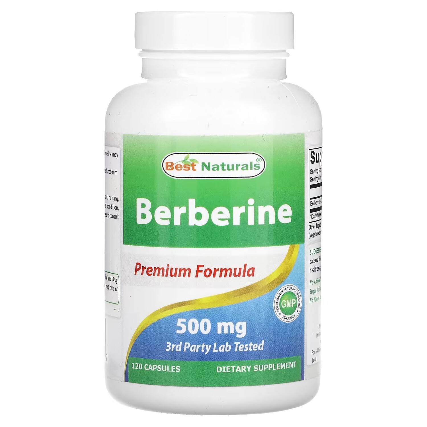 

Берберин, 500 мг, 120 капсул Best Naturals
