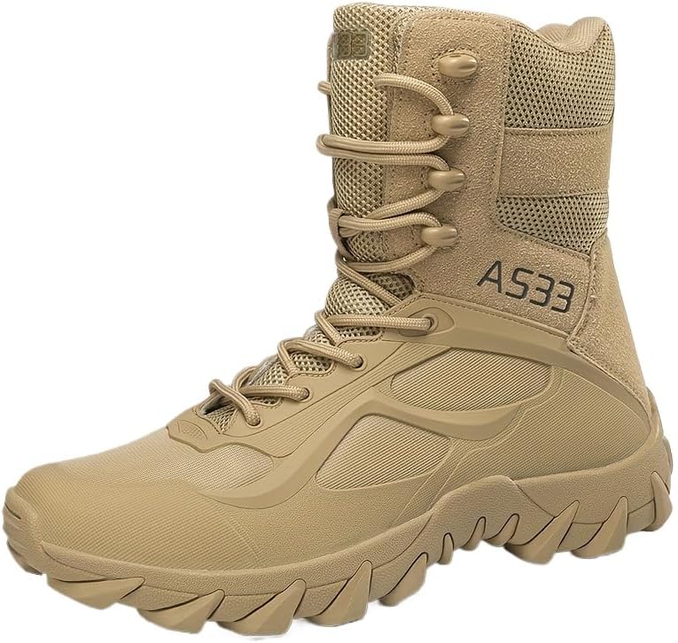 

Прочные мужские тактические походные ботинки - противоскользящие зимние ботинки для активного отдыха на улице Azttoztto, хаки