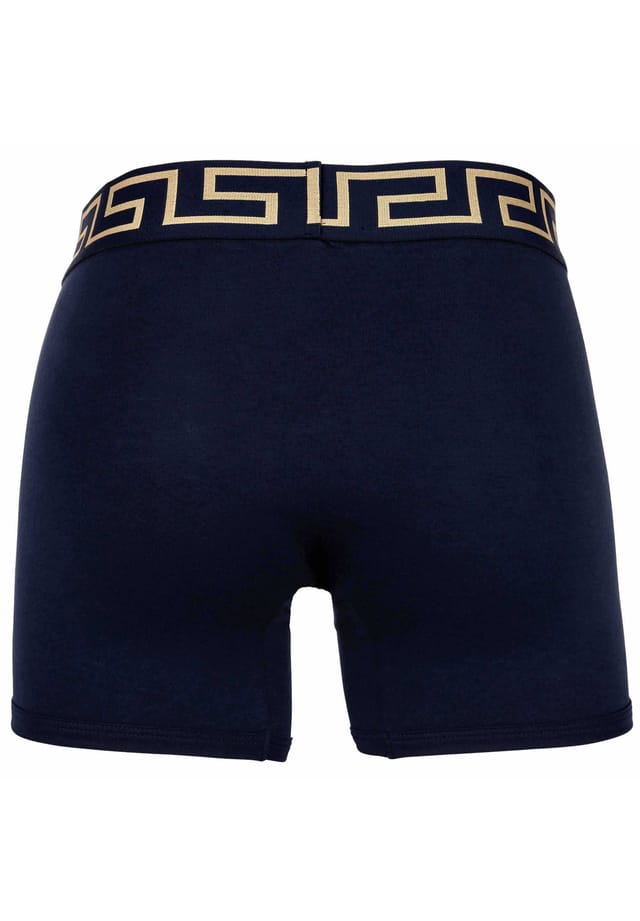 Боксеры-Шорты - би-стрейч топика органический хлопок однотонные Versace, синий — фото 2