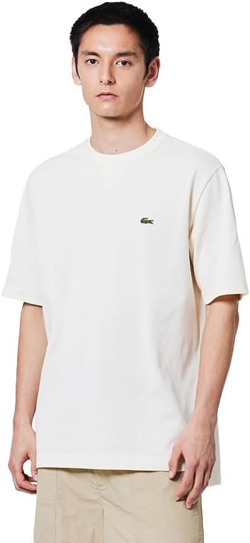 Футболка Lacoste L.12.12 Arrangement, свободная посадка, светло-бежевый