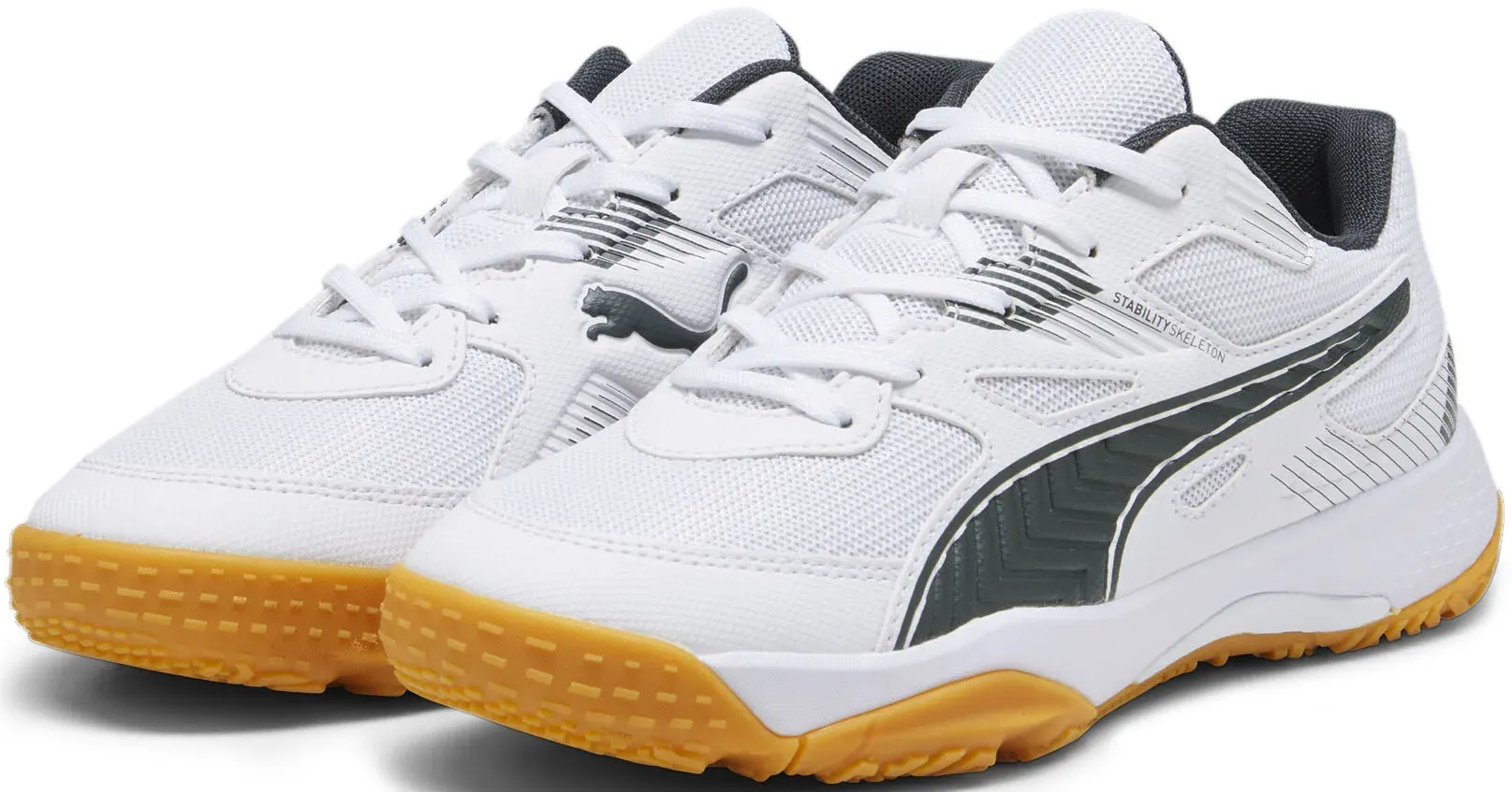 

Кроссовки PUMA для дома "SOLARFLASH JR II", цвет Puma White-Shadow Gray-Gum