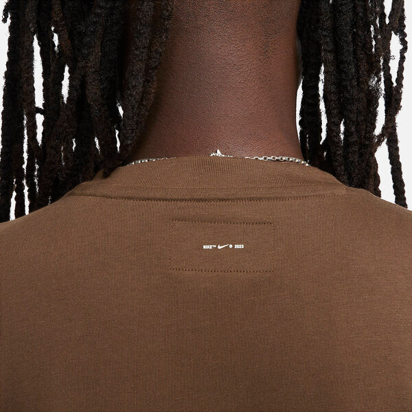 Футболка Nike Check Logo T-Shirt 'Cocoa', цвет cocoa/multi-color — фото 3