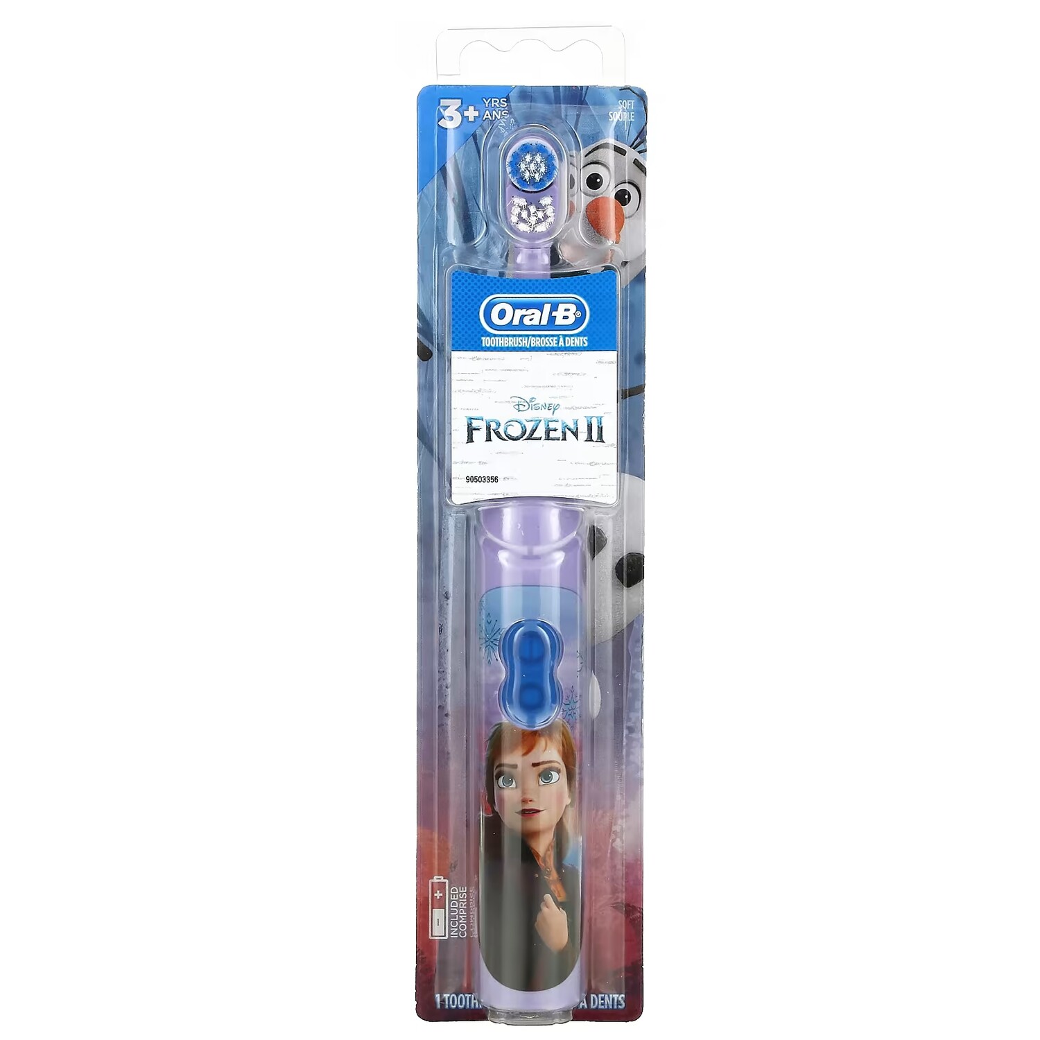 

Детская зубная щетка Oral-B на батарейках Soft Frozen 1 Зубная щетка