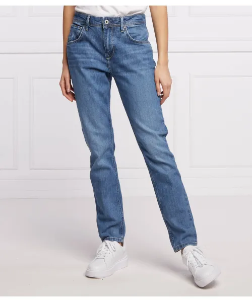 

Фиолетовые джинсы Mom fit Pepe Jeans London, синий