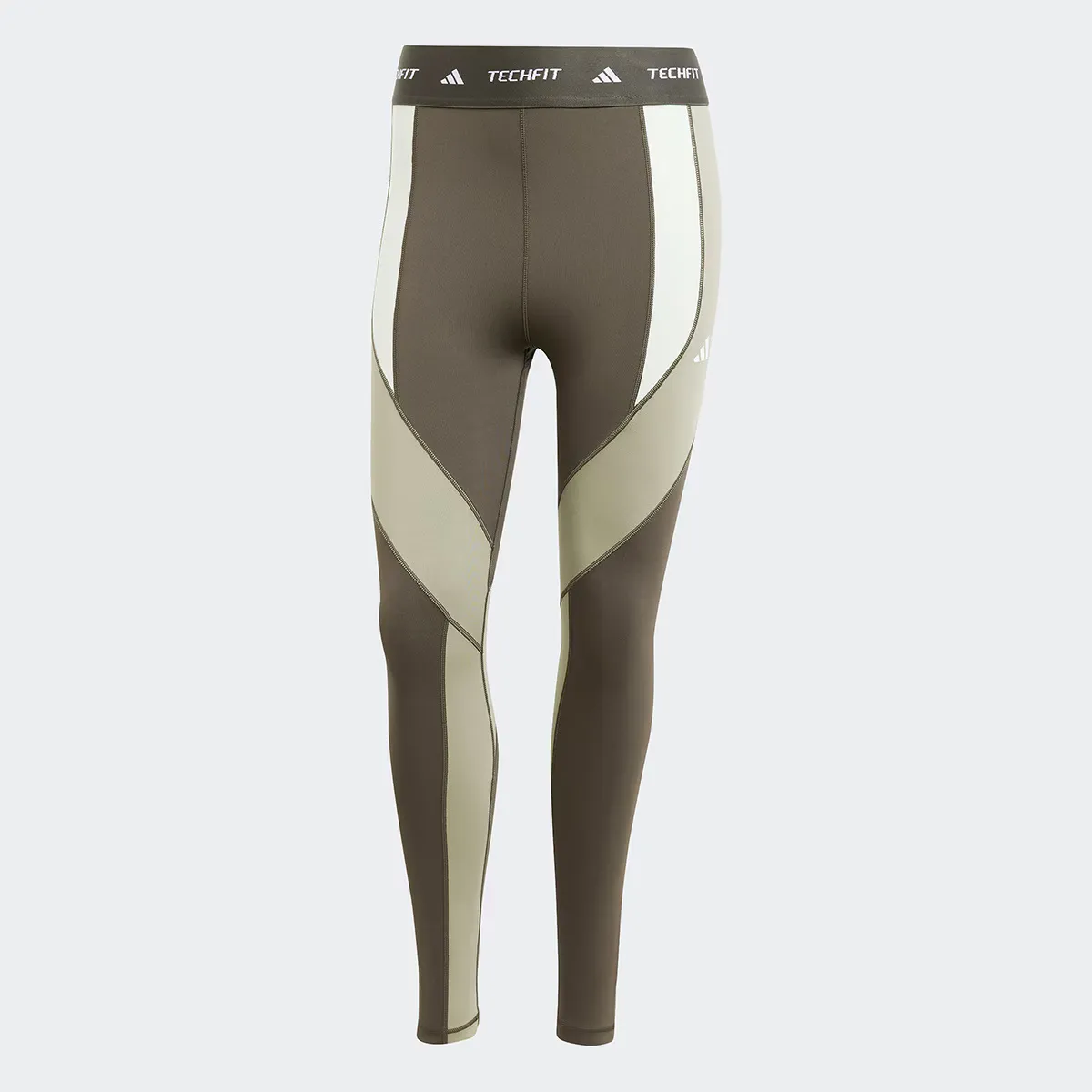 

Женские леггинсы Adidas 7/8 Techfit Colorblock, зеленый