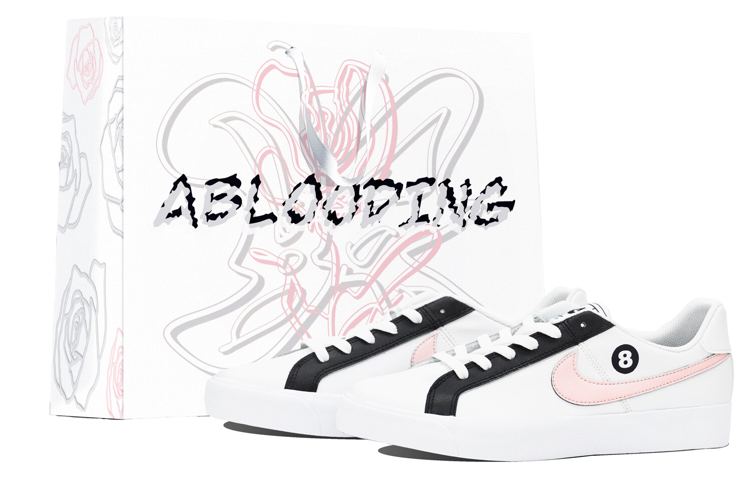 

Кроссовки Nike Court Royale Skateboarding Shoes Unisex Low-top Pink, белый