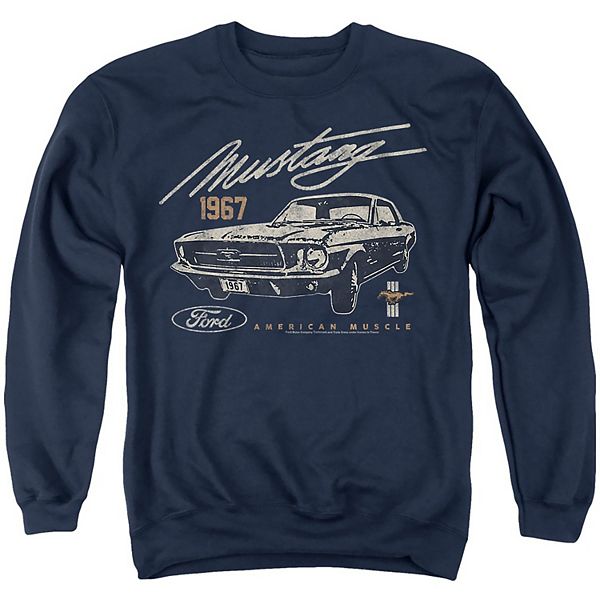 

Мужской свитшот Trevco American Muscle Mustang Licensed Character, Бежевый, Мужской свитшот Trevco American Muscle Mustang Licensed Character