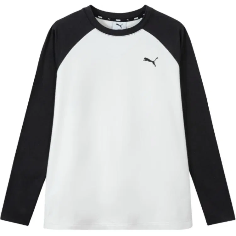 Футболка с V-образным вырезом PUMA White Black Tone