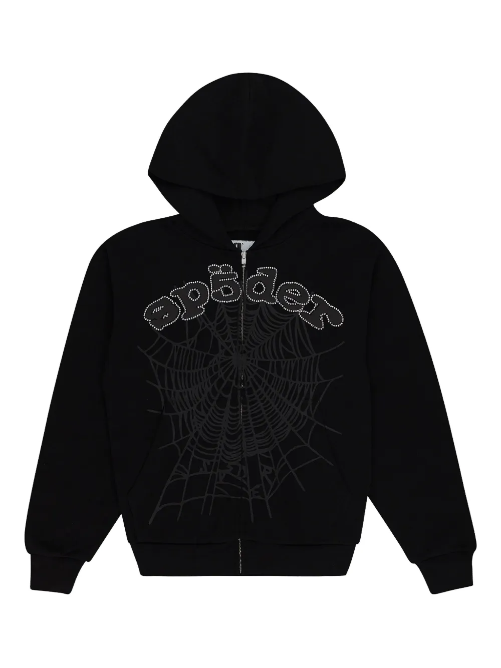 

Худи OG Web V2 Rhinestone на молнии SP5DER, черный