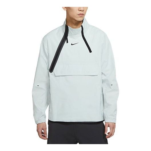 

Куртка Men's Nike Sportswear Tech Pack logo Casual Splicing Woven Breathable Jacket Tops Light Silver DC6988-034