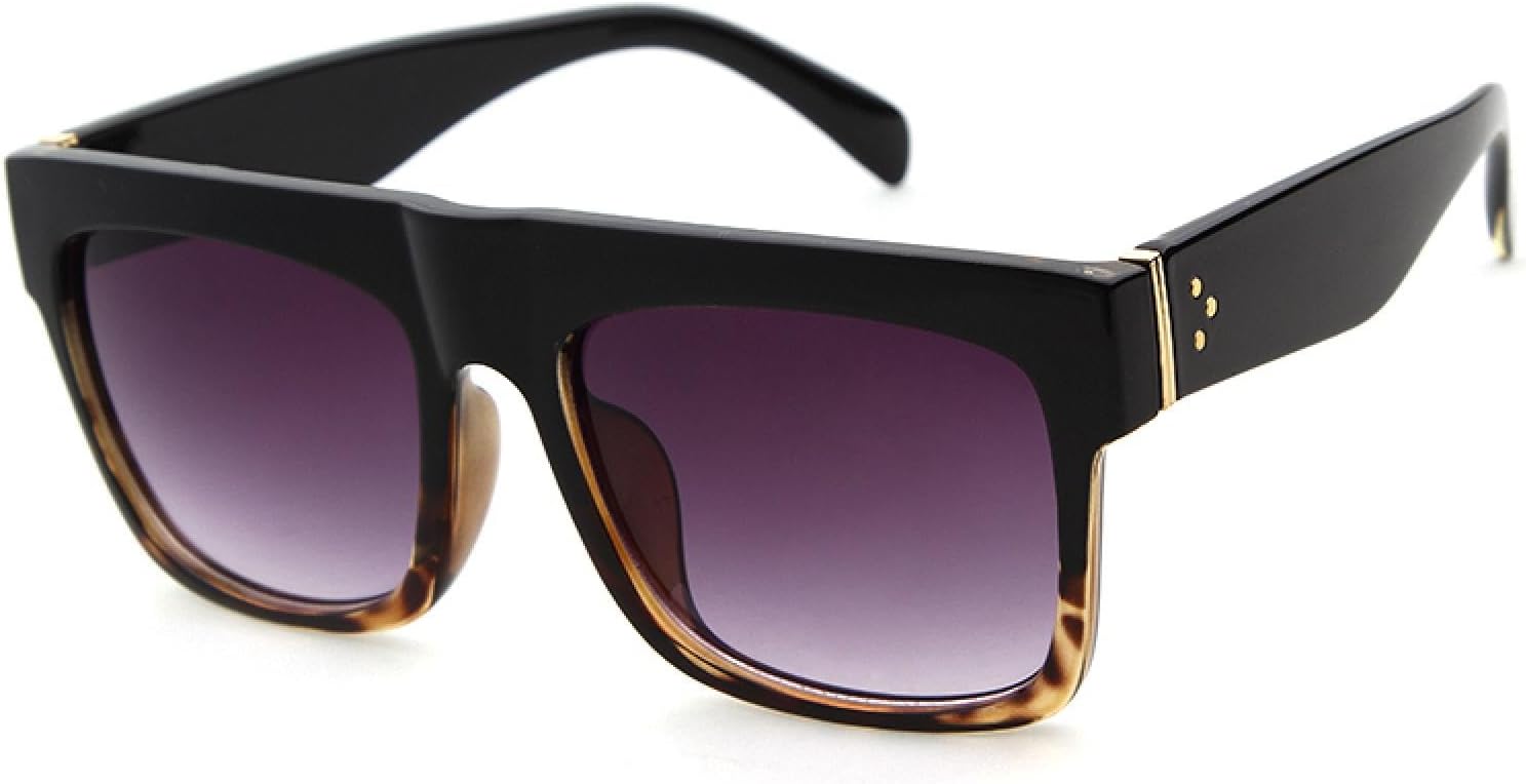 

Винтажные солнцезащитные очки с плоской верхней частью для женщин и мужчин, в оправе «тотоиселл», квадратные, с защитой от УФ-излучения UV400 и градиентным рассеиванием света WNCKSQ, C5