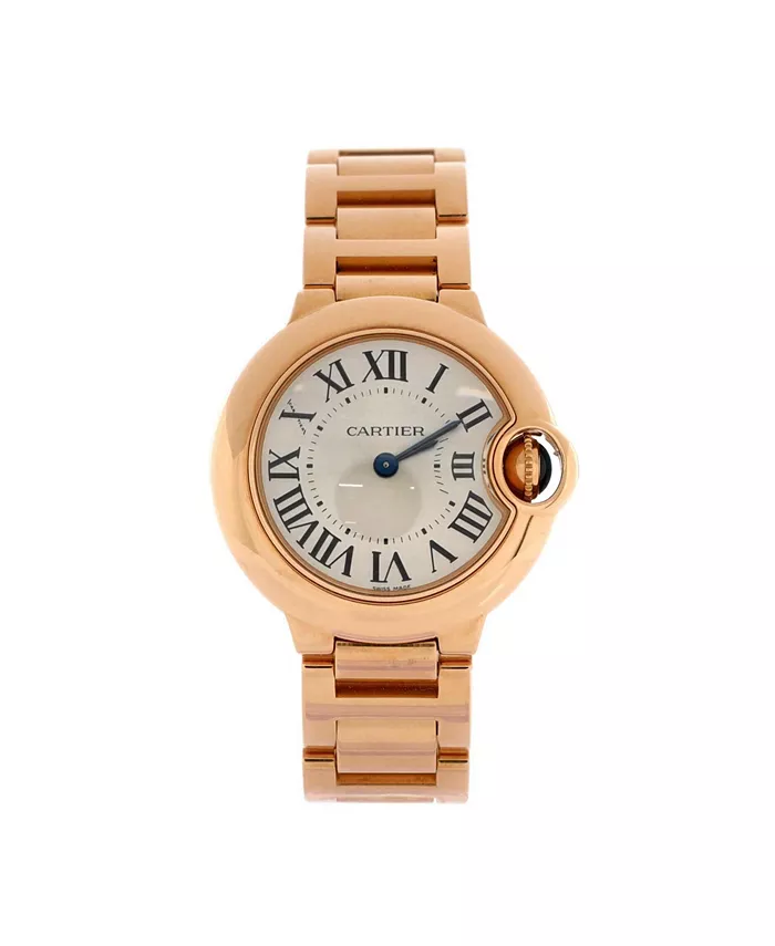 

Часы Ballon Bleu de Cartier с кварцевым механизмом в розовом золоте, 28 мм Pre-Owned Cartier, золотой