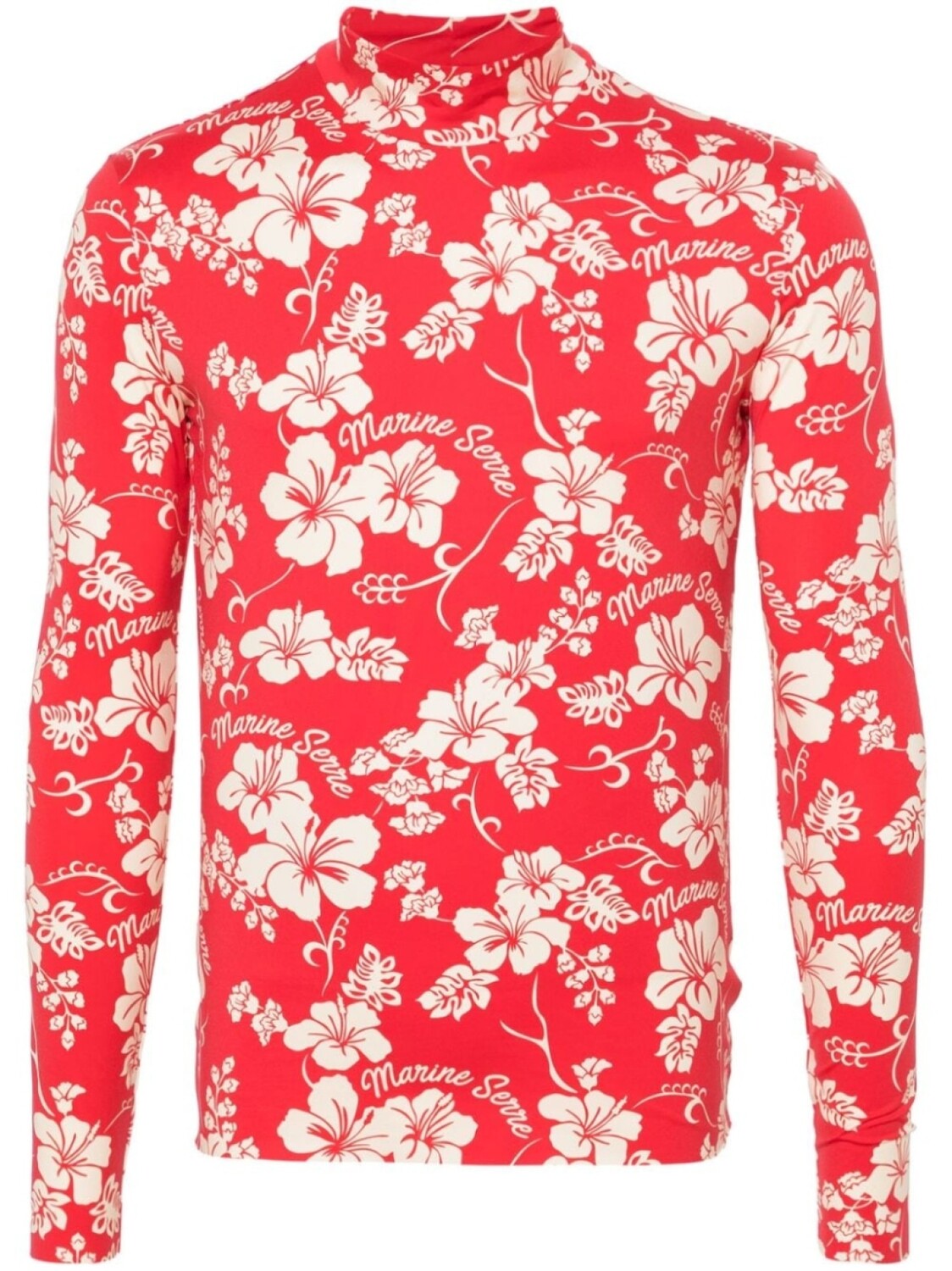 

Marine Serre футболка с логотипом, красный