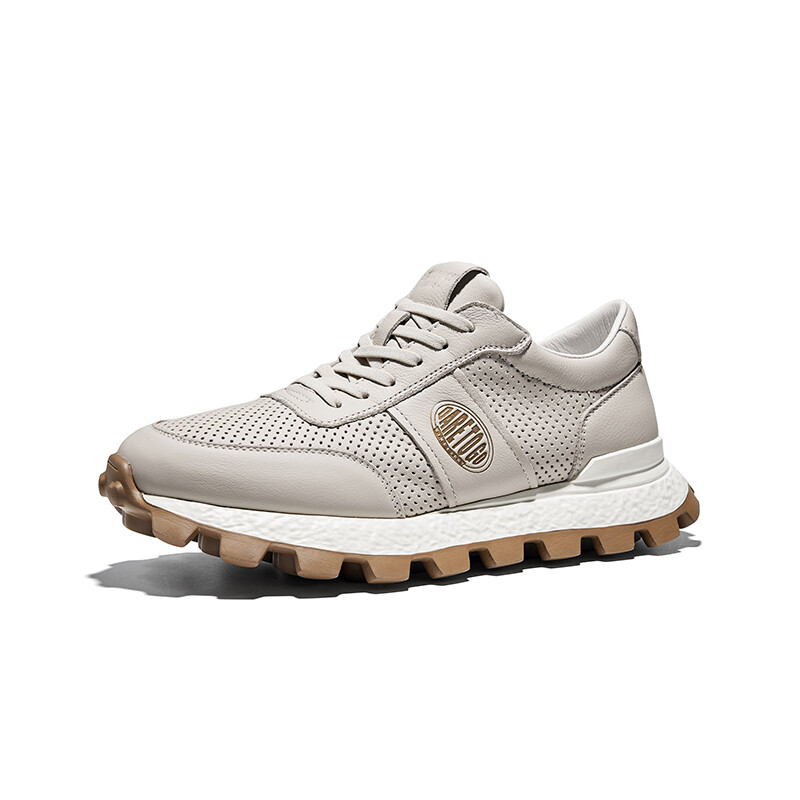 

Кроссовки мужские Lifestyle Shoes Men Low-Top Light Coffee Hautton Jeans, цвет Light Coffee