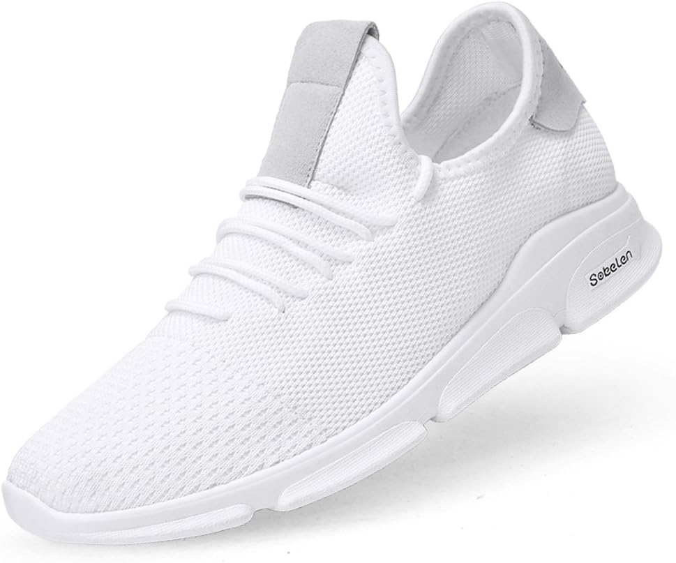 

Мужские легкие кроссовки для бега, спортивные дышащие сетчатые кеды, кроссовки с верхом из трикотажа для повседневной ходьбы Ohchsh, серый