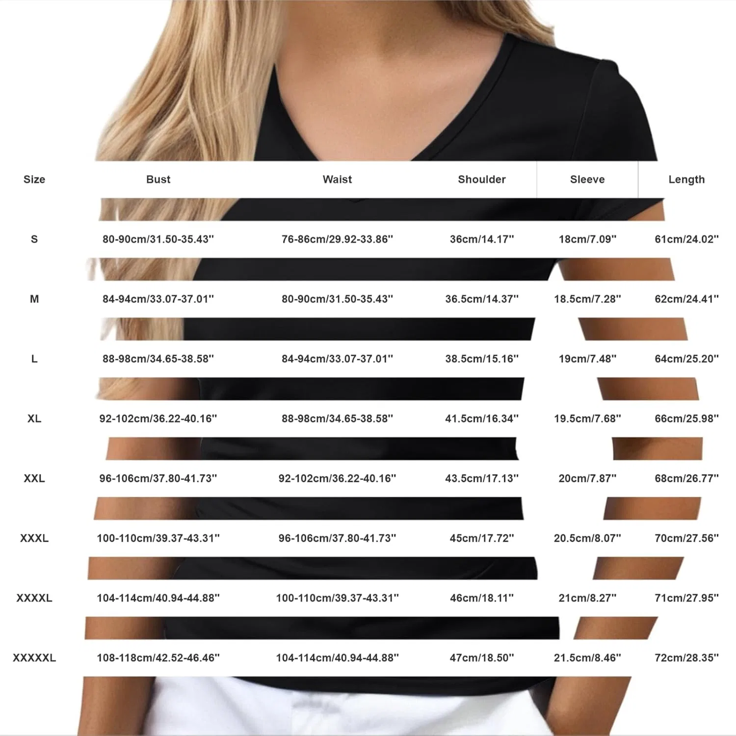 Футболка с V-образным вырезом, Slim Fit, белый — фото 3