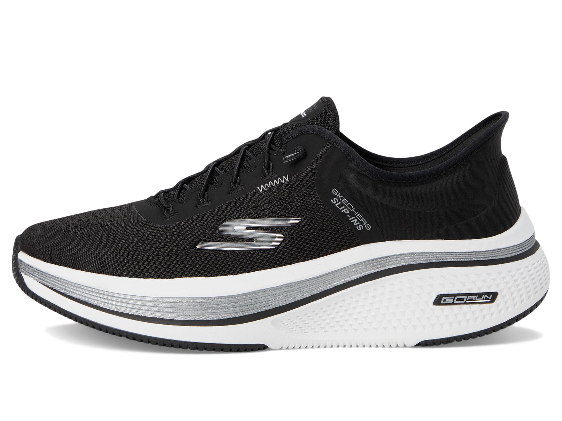 Кроссовки SKECHERS Go Run Elevate 2.0 Banyan Hands Free Slip-Ins, черный/белый — фото 4