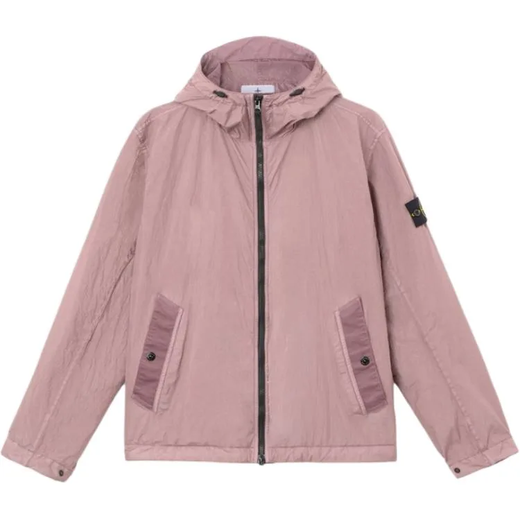 Худи с логотипом STONE ISLAND, фиолетово-серый