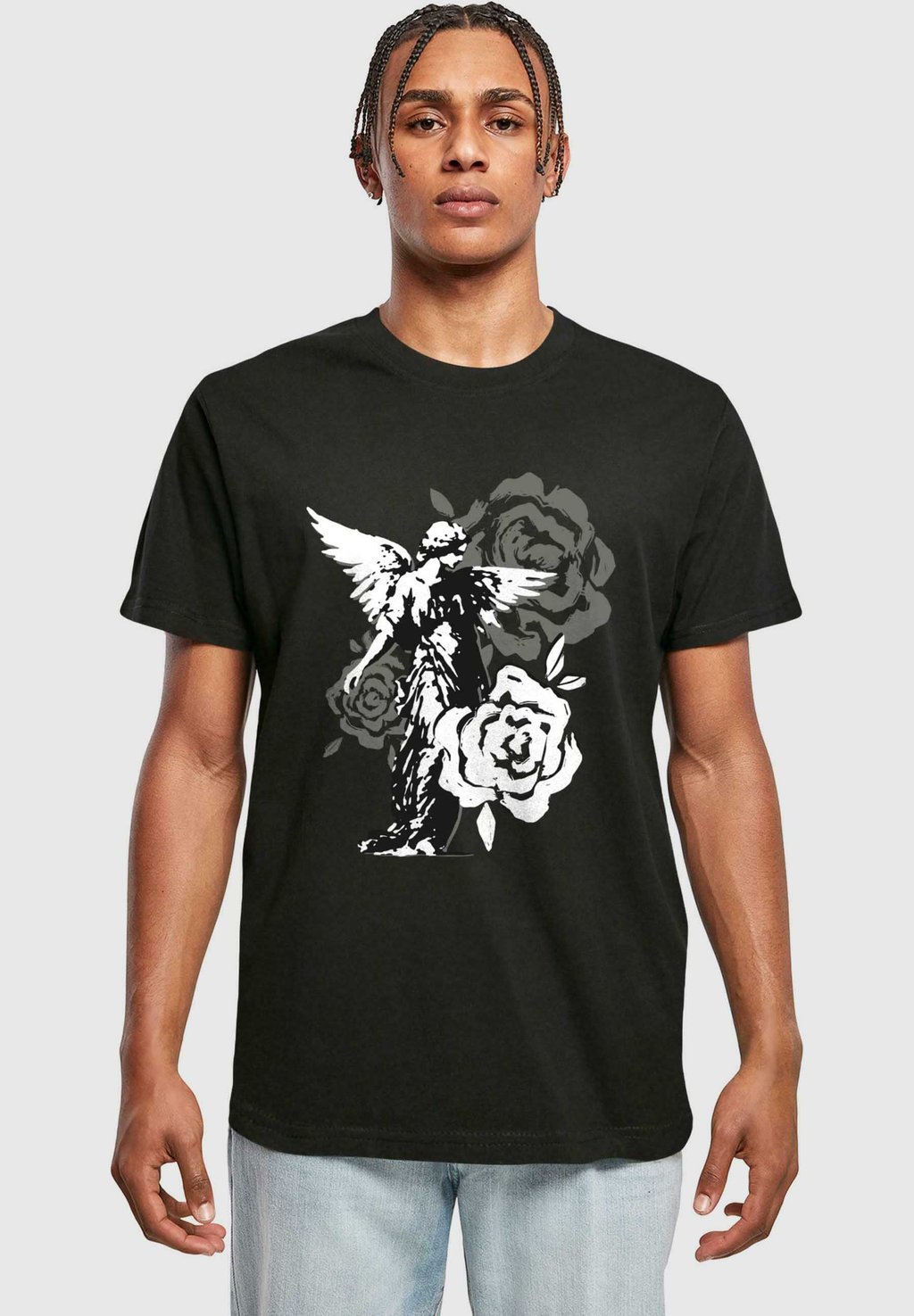 

Рубашка с принтом GRACE IN BLOOM Mister Tee, черный