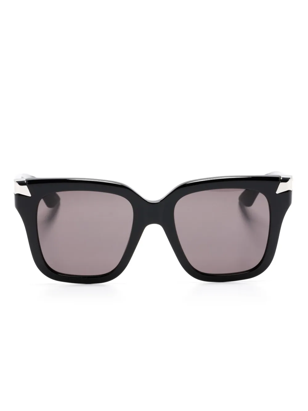 

Солнцезащитные очки в массивной оправе с логотипом Alexander McQueen Eyewear, черный