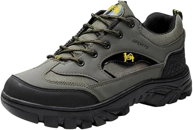 

Мужские походные кроссовки низкие, противоскользящие, дышащие, легкие, для активного отдыха, трекинга, прогулок и походов Hhhchpm, зеленый