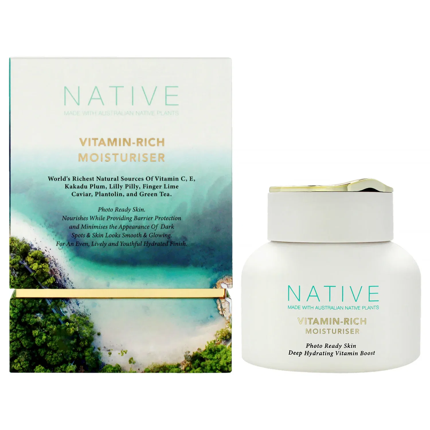 Увлажняющий крем Native Vitamin Rich от Klara для женщин - 1,69 унции (47 г), белый
