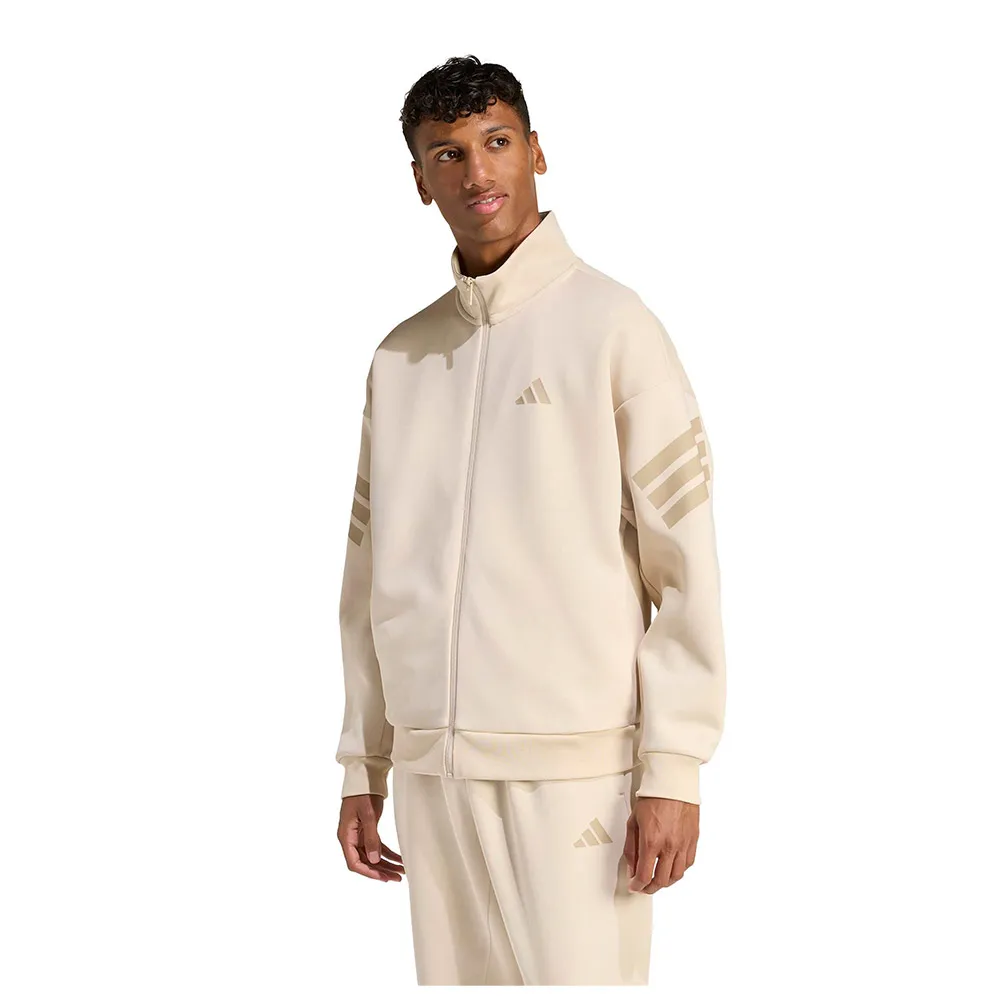 

Толстовка adidas Future Icons с тремя полосками, тканая, на молнии, бежевый