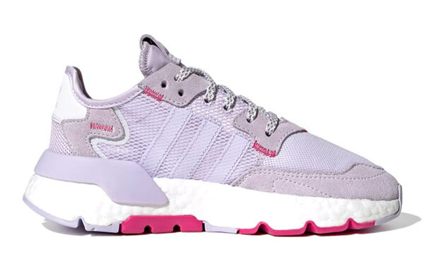 Кроссовки оригинальные nite jogger j Adidas, фиолетовый — фото 2