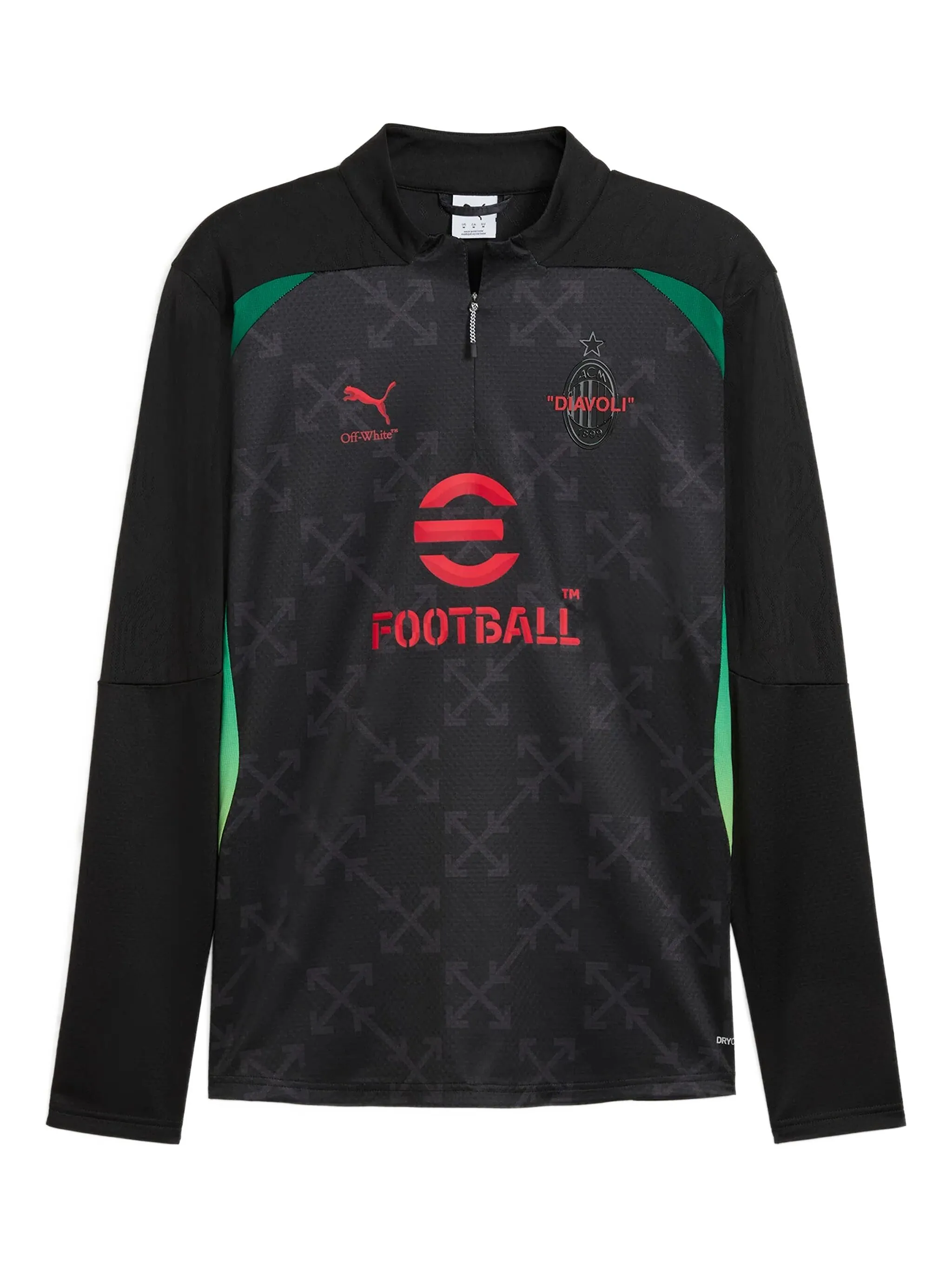 

Толстовка AC MILAN x OFF-WHITE Pre-match Puma, черный