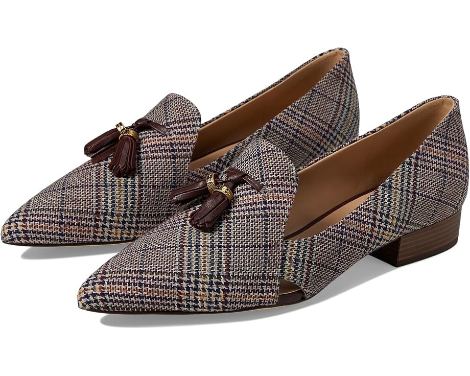 

Лоферы Cole Haan Vanya Tassel Flat, цвет Multi Plaid Textle