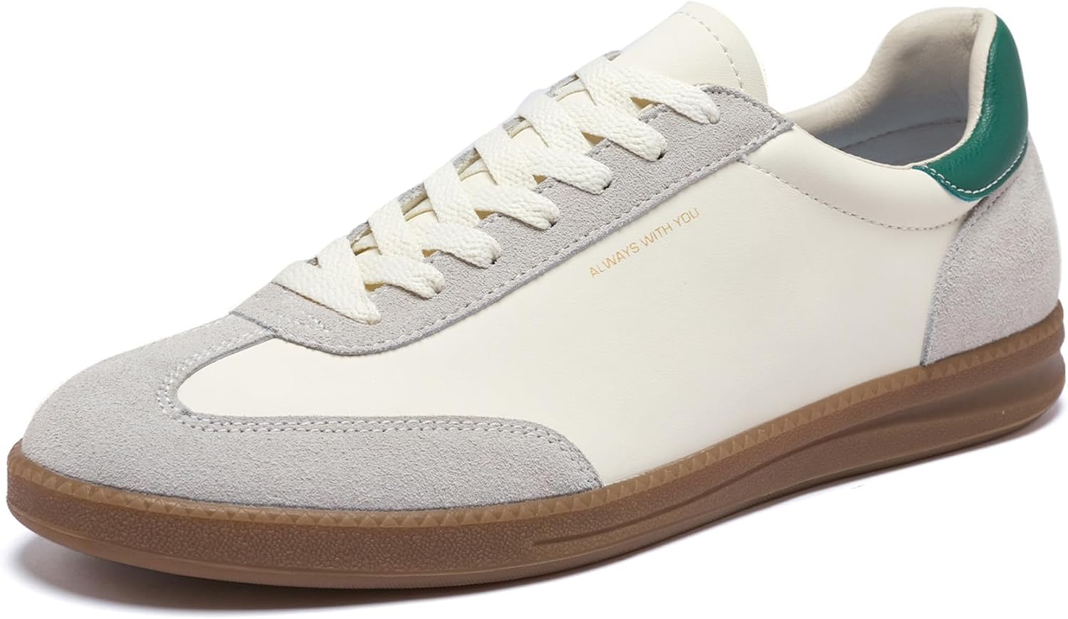 

Мужские и женские модные кроссовки Повседневные кожаные кроссовки на шнуровке Нескользящие Удобные повседневные прогулочные кроссовки Дышащие Нескользящие кроссовки для бега, тенниса и активного отдыха на улице Cnuei, бежевый