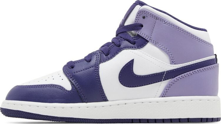 Кроссовки Air Jordan 1 Mid GS 'Sky J Purple', фиолетовый — фото 3