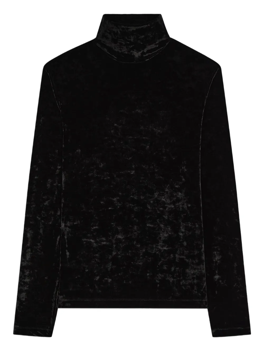 

Бархатная футболка с длинными рукавами DRIES VAN NOTEN, черный