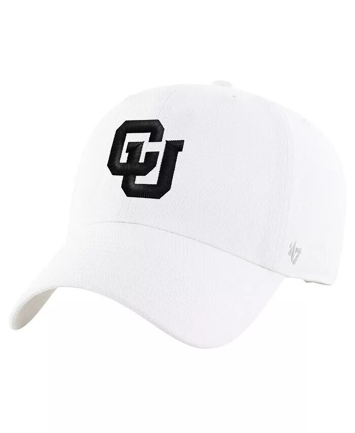 

Мужская белая состаренная кепка Colorado Buffaloes в винтажном стиле Clean Up Adjustable Hat '47 Brand