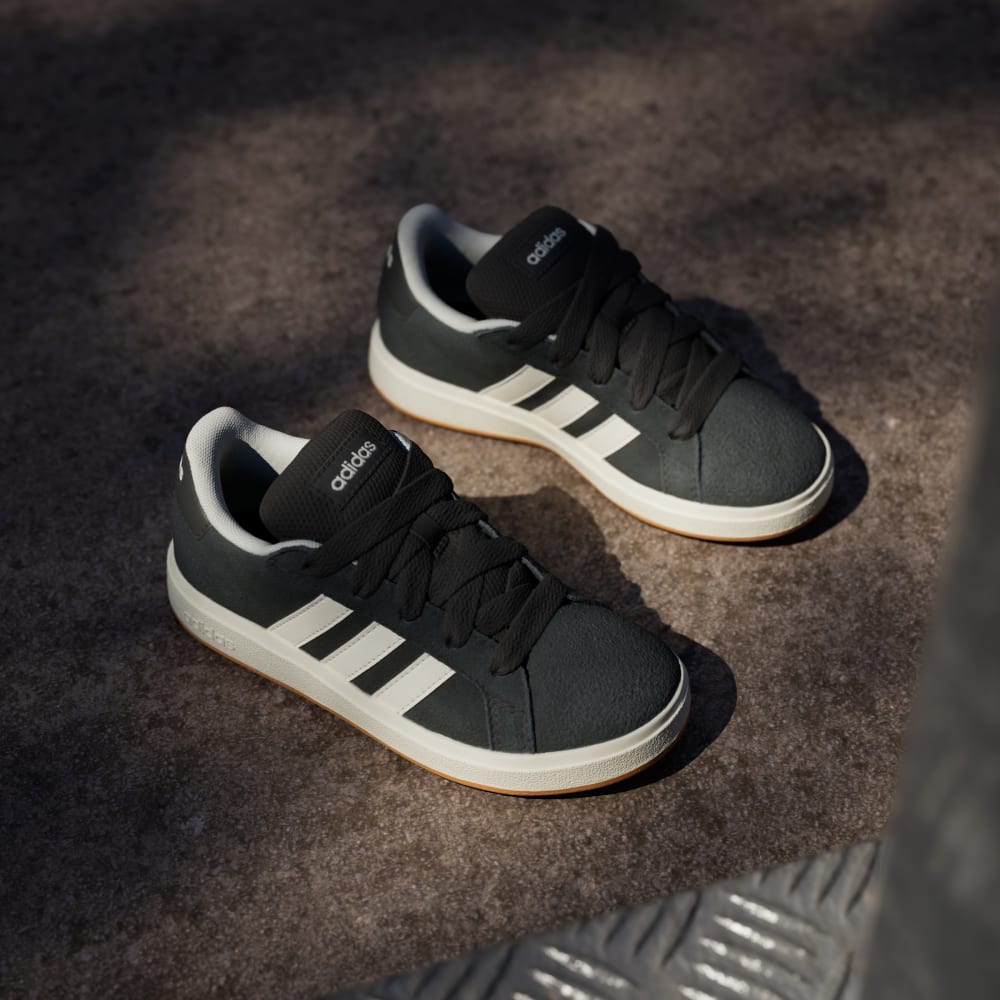 Кроссовки Adidas Grand Court 00s Shoes Kids, цвет Core Black/Off White/Gum — фото 4
