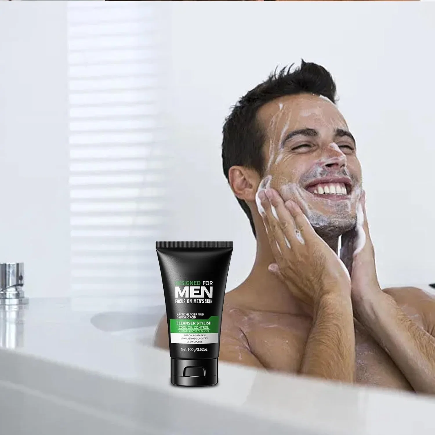 Гель для умывания — Cool Men Effects Cleanser, , черный, 210 г — фото 2