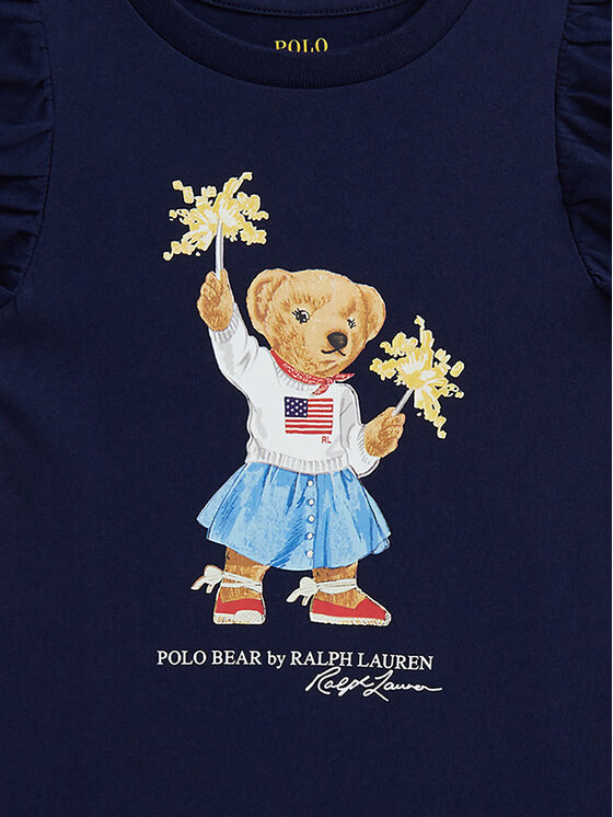 Платье на каждый день обычный крой 312971136001 Polo Ralph Lauren, синий — фото 3