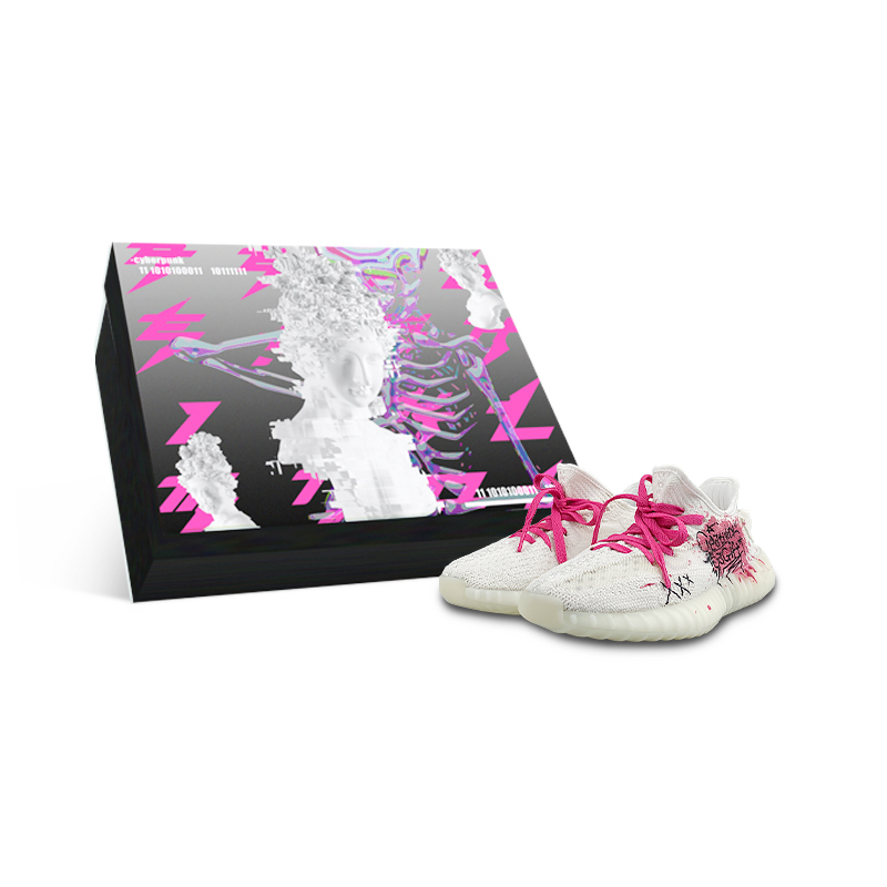 Adidas Originals Низкие повседневные кроссовки Yeezy Boost 350 V2, устойчивые к истиранию, унисекс, белые, розовые