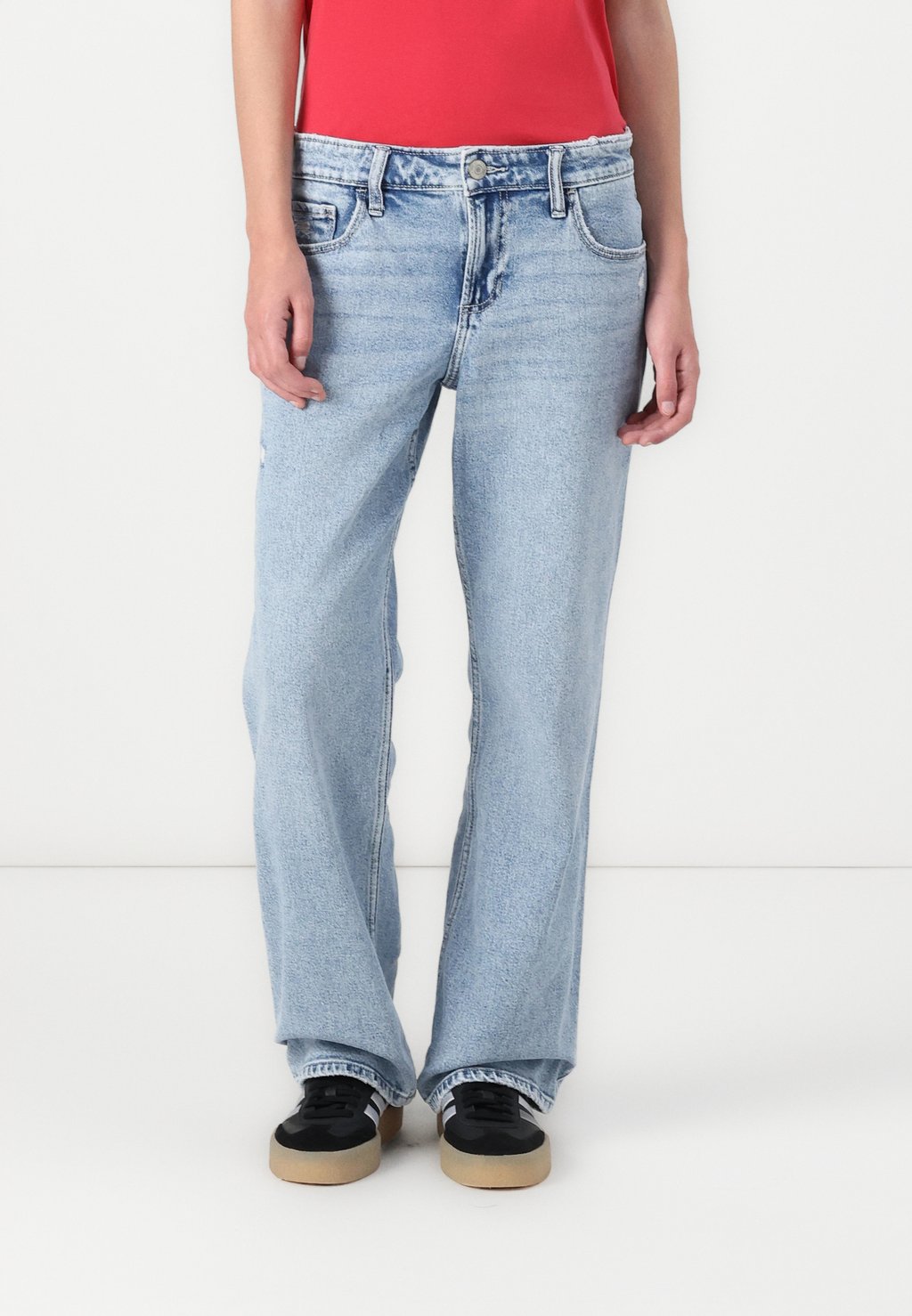 

Мешковатые джинсы Hollister Co., синий