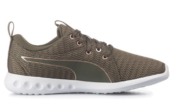 Кроссовки carson 2 low-tops sport shoes army-green Puma, зеленый — фото 2